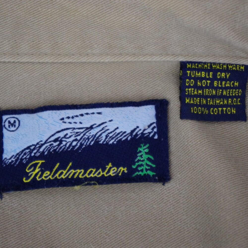 Fieldmaster Vintage Khaki Safari Style Shirt Medium - Picture 2 of 6